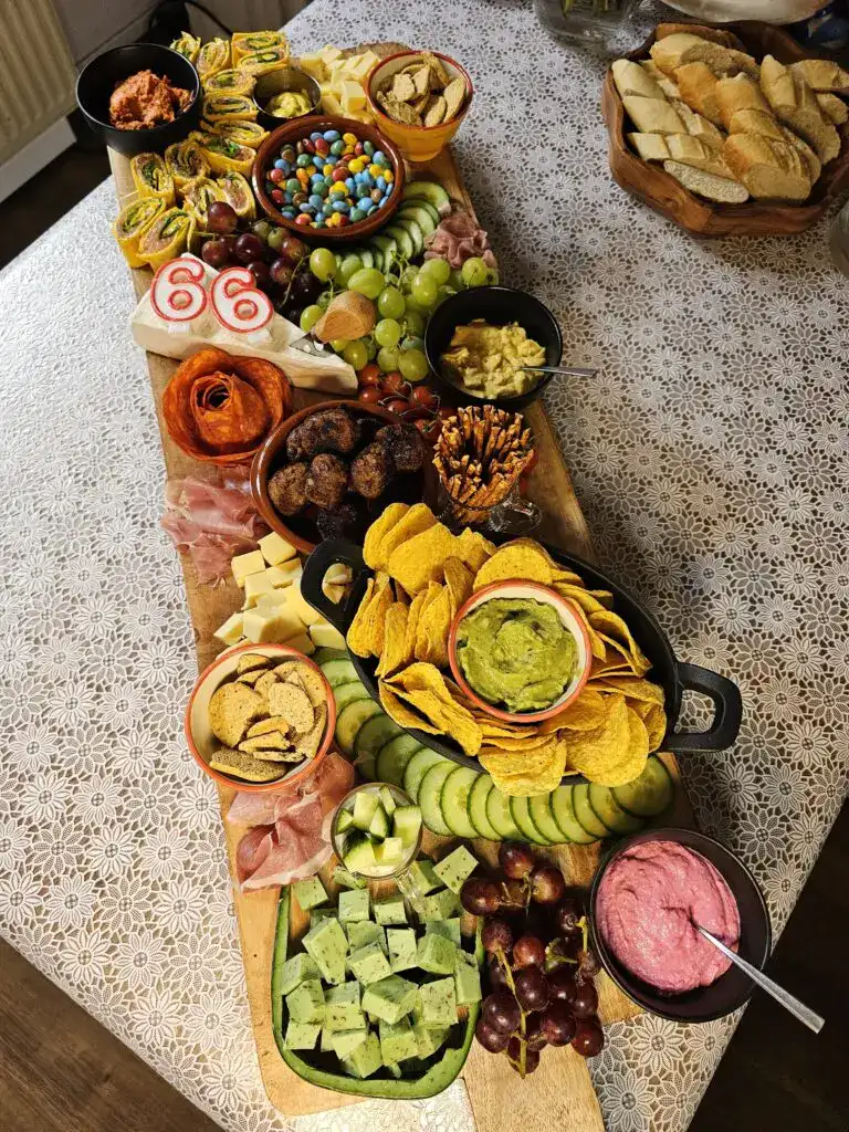 Kleurrijke borrelplank