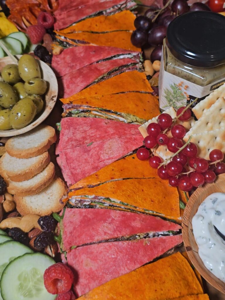 Wraptaart borrelplank