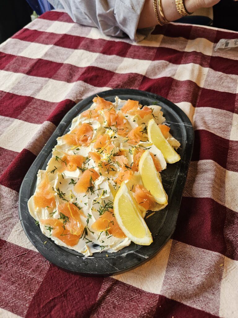 Zalm hapje borreldip